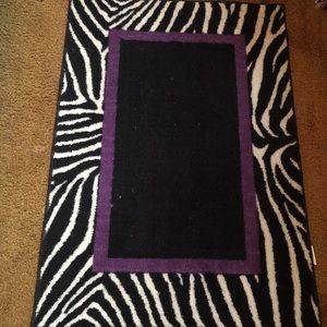 Zebra area rug